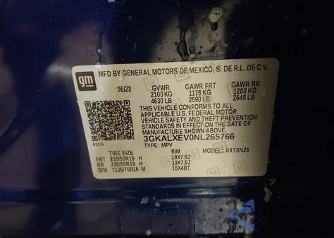 2022 GMC Terrain Awd Denali from USA, damaged, VIN 3GKALXEV0NL265766